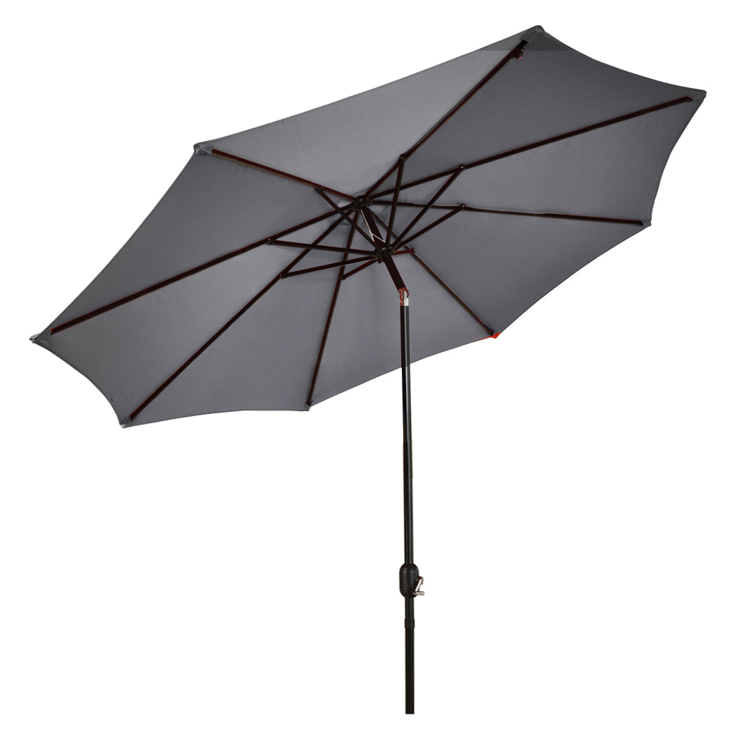 Mountview Outdoor Patio Aluminum Tiltable Charcoal-1919892853283229697