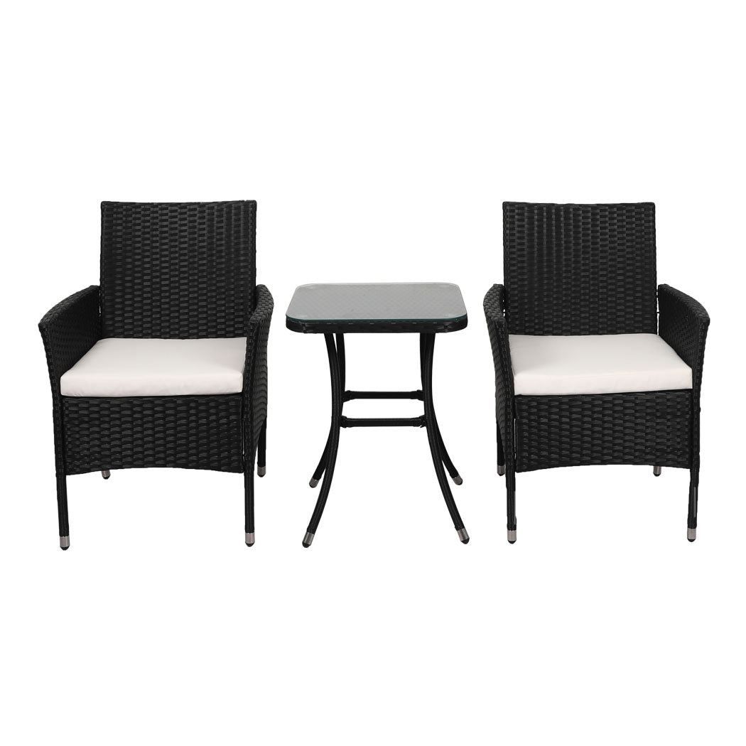 Levede 3 Pcs Outdoor Furniture Setting-1919892871188713473
