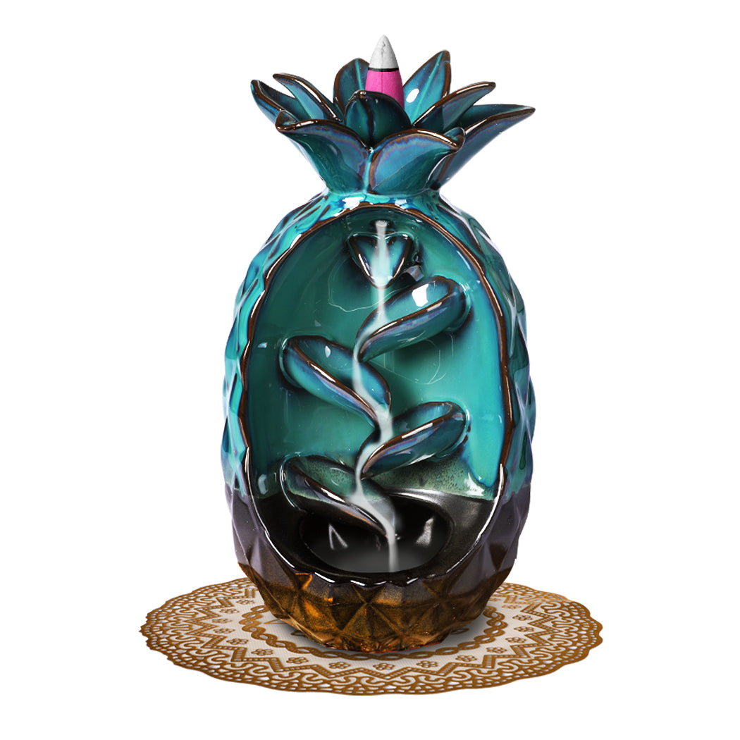 Incense Burner Pineapple Waterfall Smoke-1910113077890781185