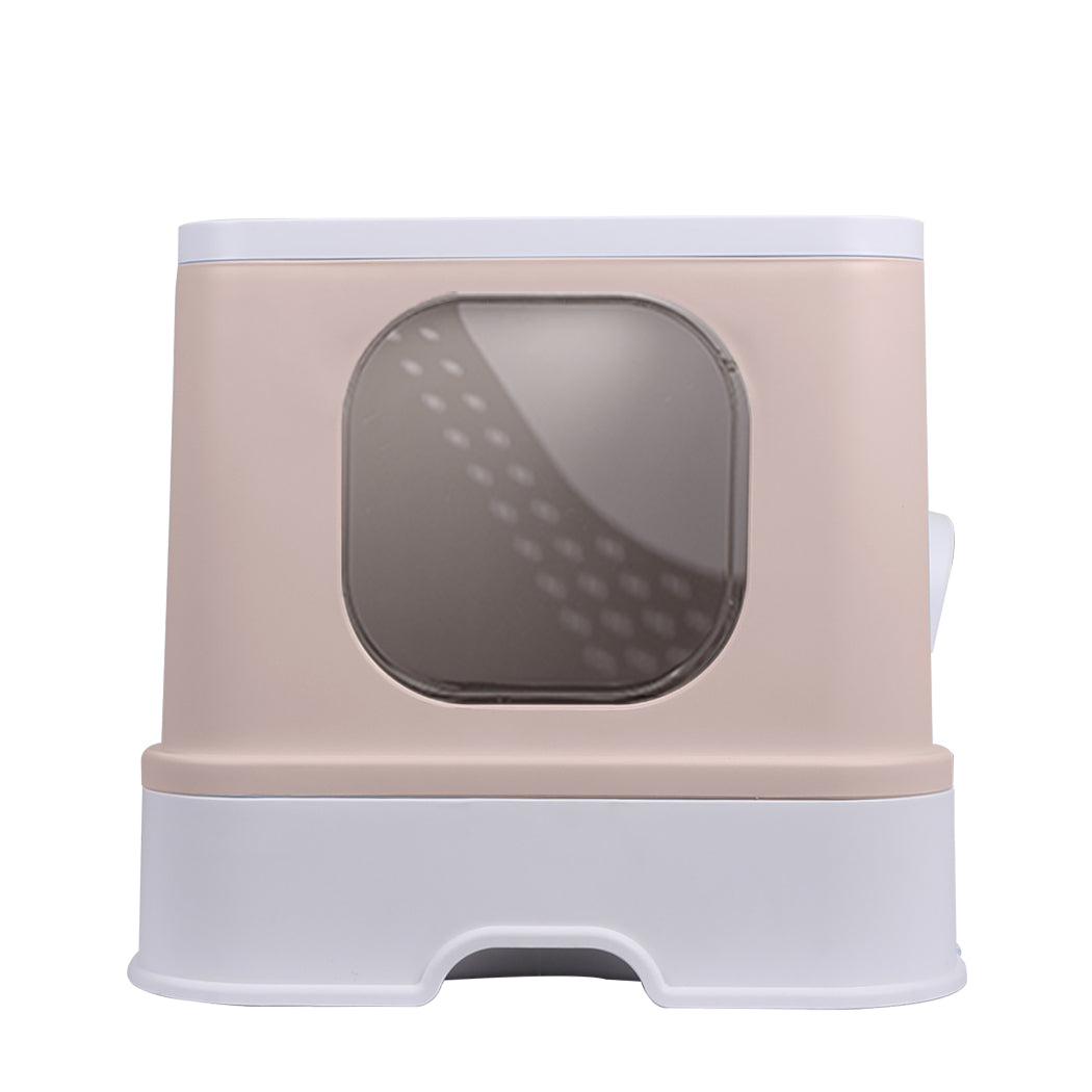 PaWz Cat Litter Box Fully Enclosed Kitty Coffee-1954802512208990209
