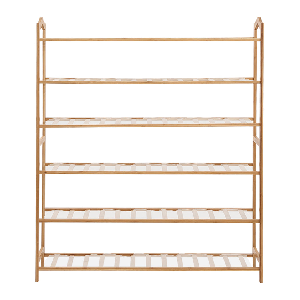 Levede Bamboo Shoe Rack Storage Wooden 80cm-1910113027890483201