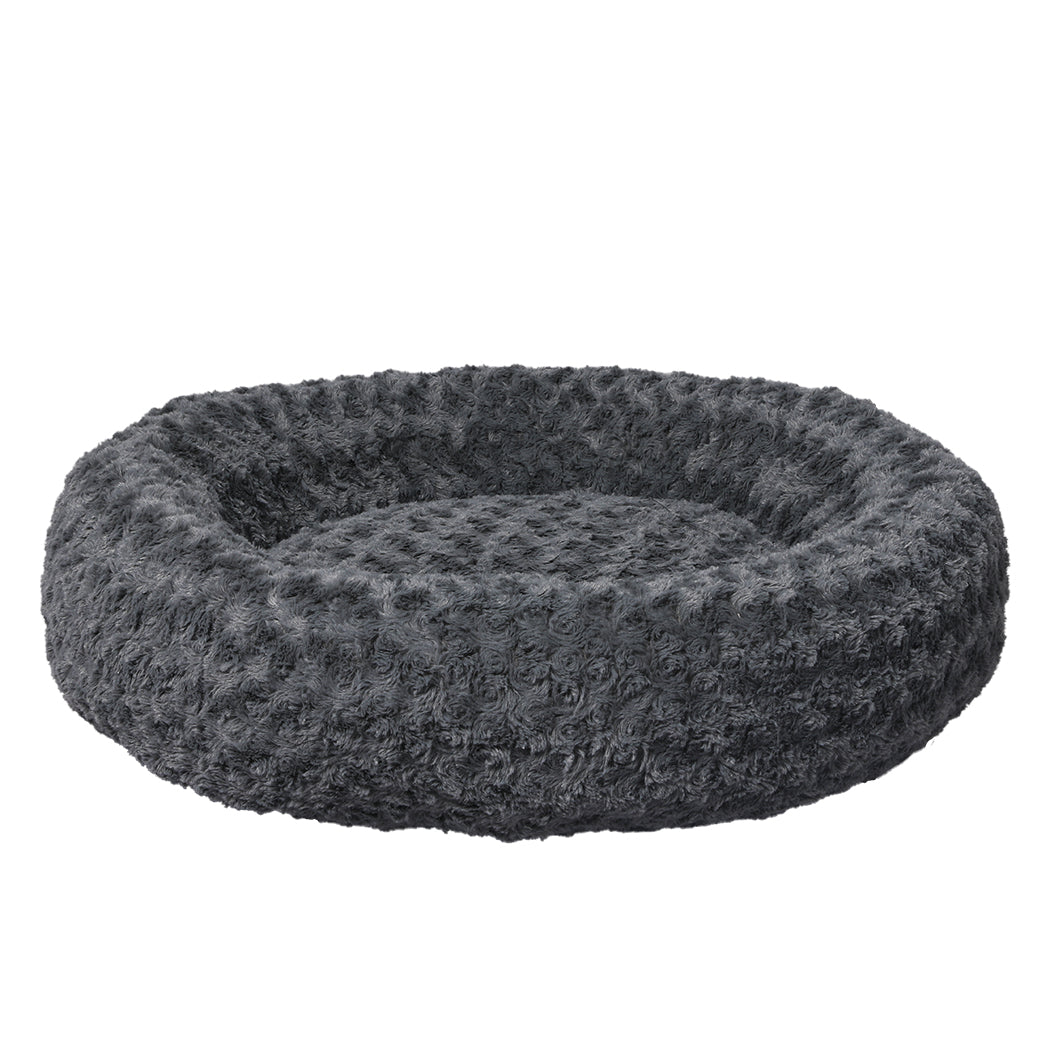 PaWz Calming Dog Bed Warm Soft Plush M Dark Grey Medium-1954802551274737665