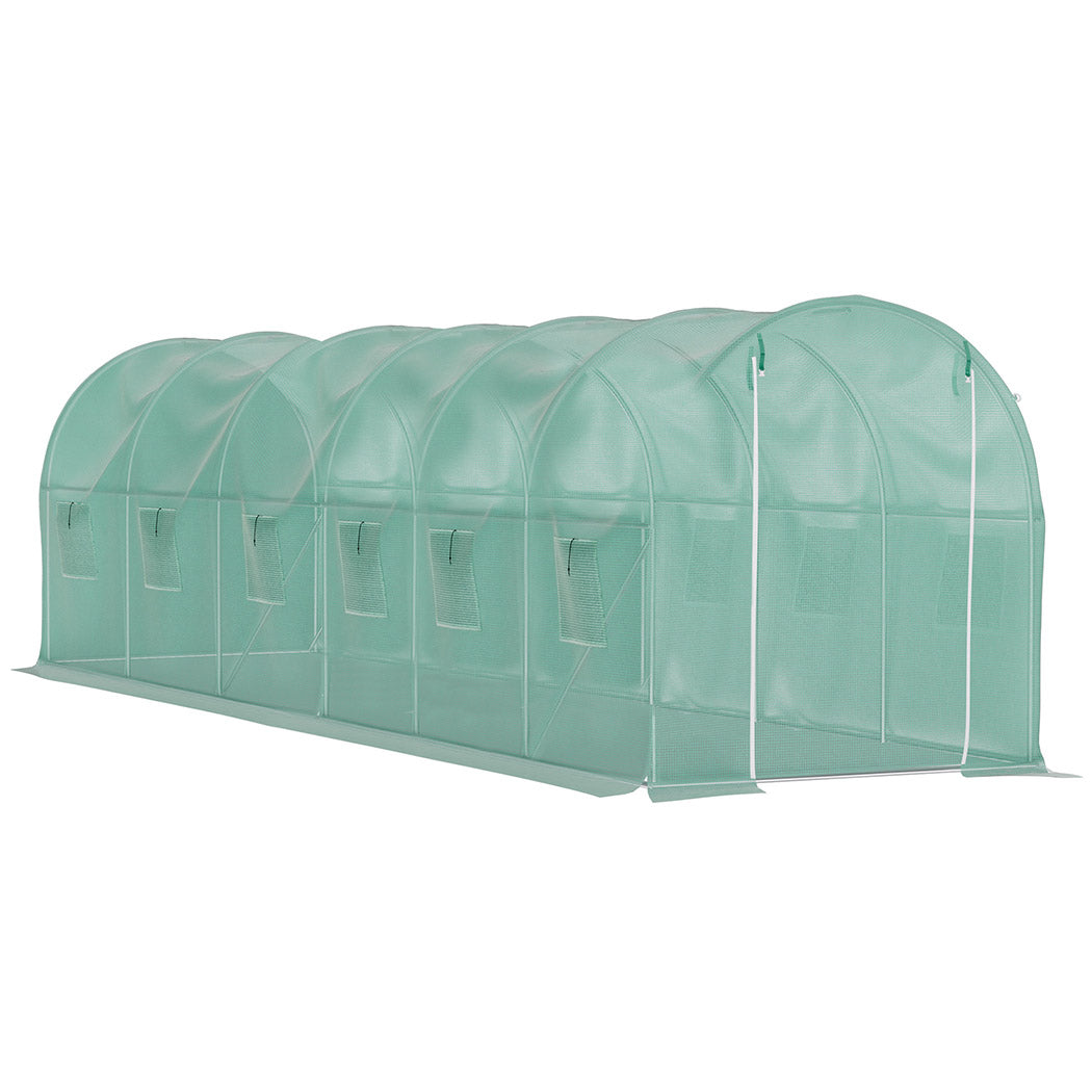 Lambu Greenhouse Walk-In Green House Shed 6M-1954802374958780417