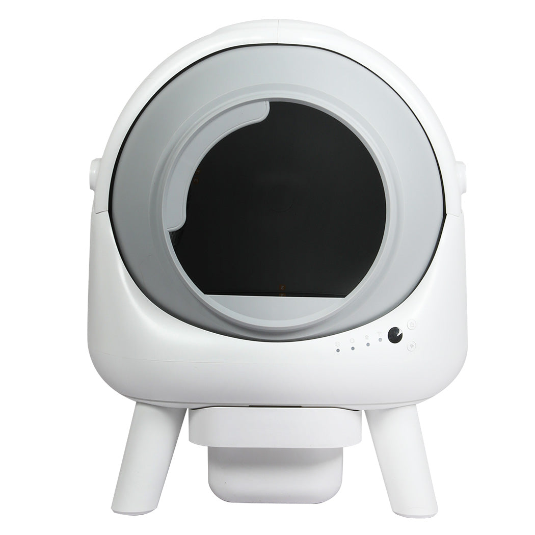 PaWz Smart Self Cleaning Cat Litter Box APP Control White-1973193547075162113