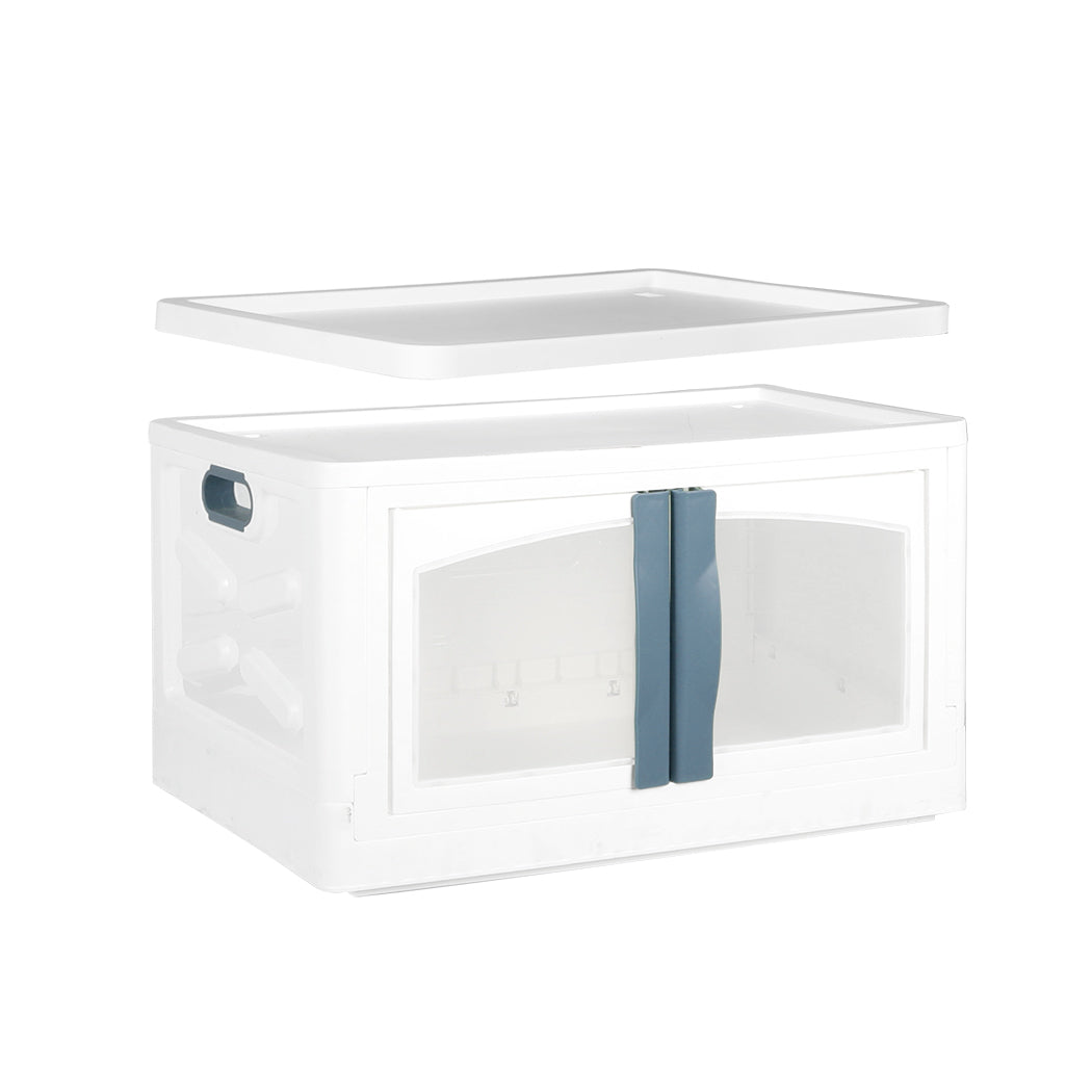 Storage Containers Lid Stackable 85L Blue-1954802601396670465