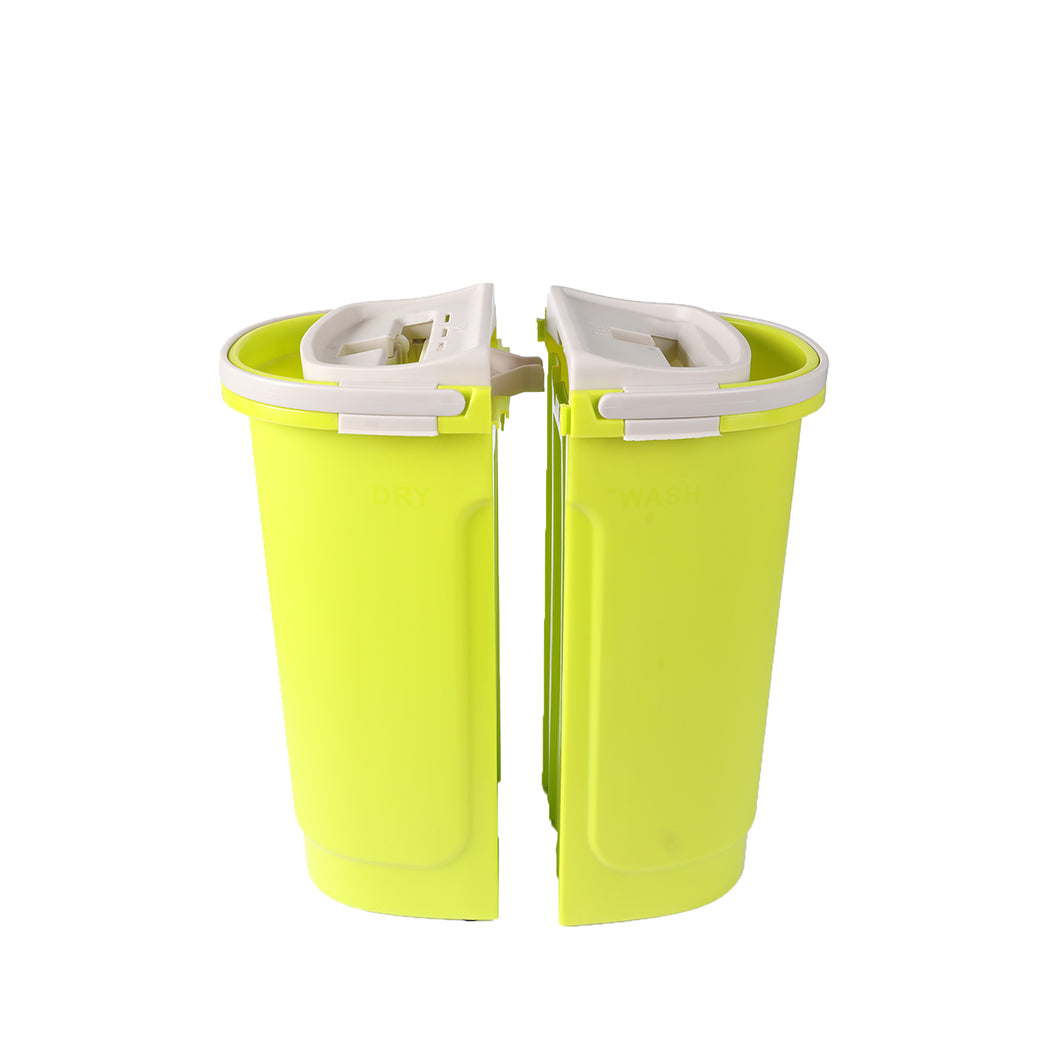 Cleanflo Flat Mop Bucket Set Cleaner Green-1919892884891504641