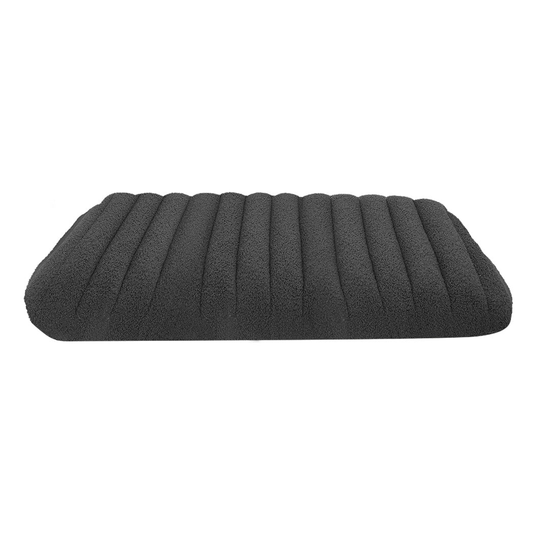 Pawz S Size Orthopedic Dog Bed with Sherpa Plush Removable Cover in Grey-1954802482437820417
