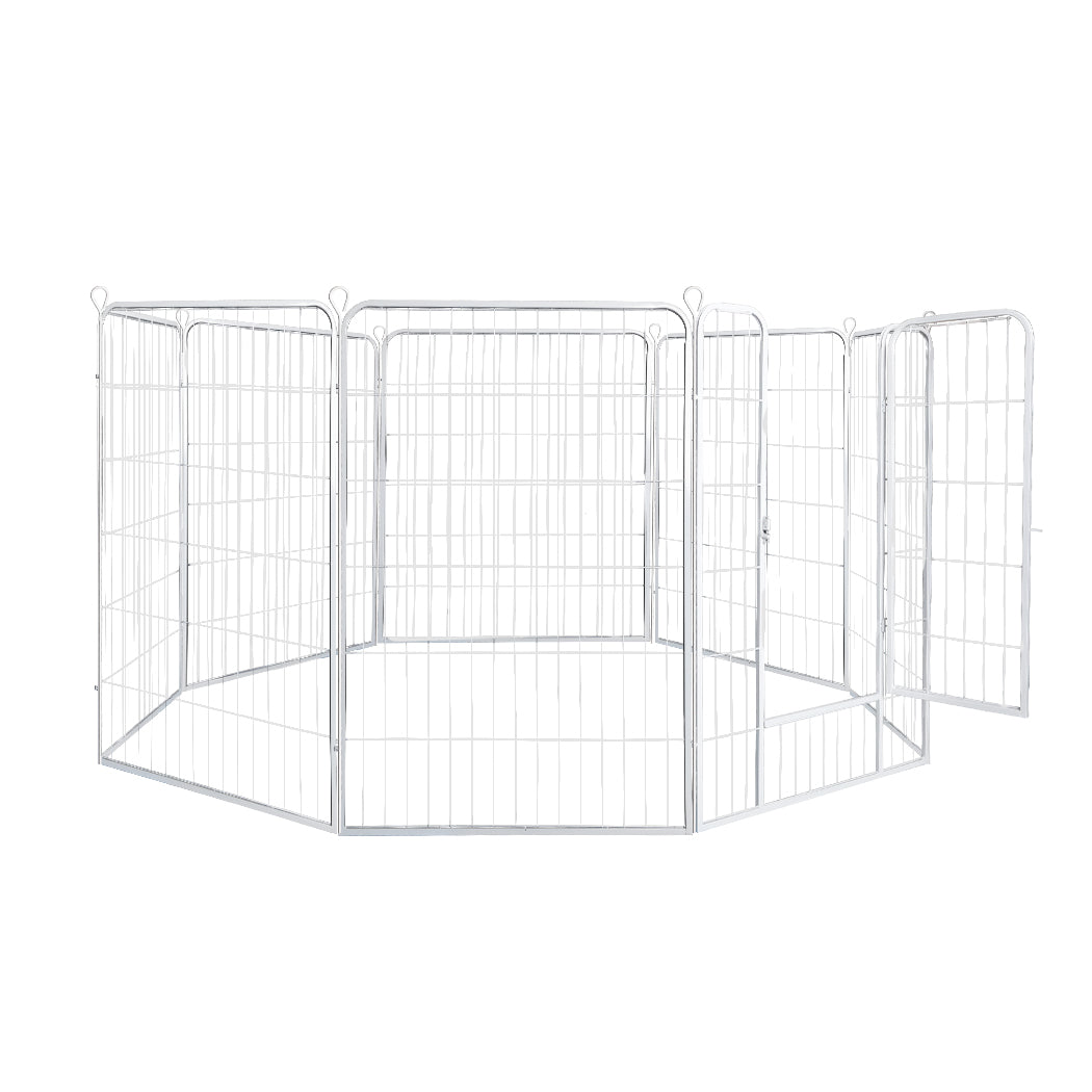 PaWz 8 Panel 32'' Pet Dog Playpen Puppy Exercise Cage Enclosure Fence Metal