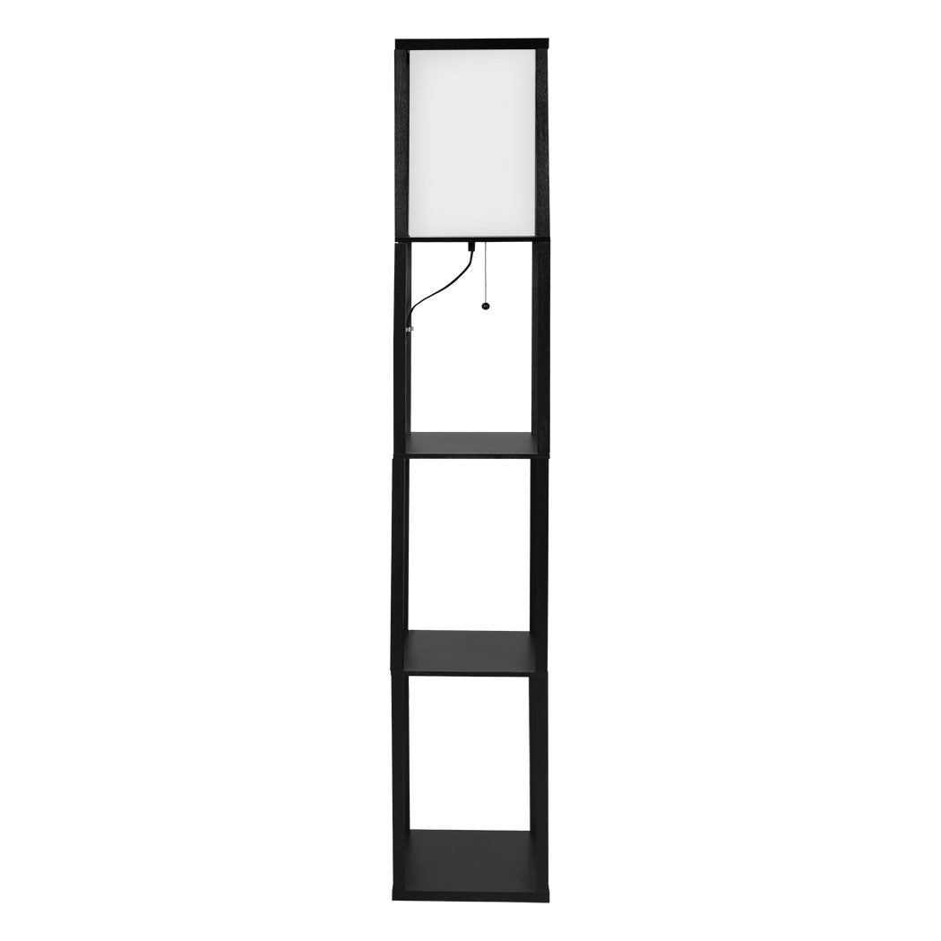 EMITTO Floor Lamp Storage Shelf LED Black-1954802834335731713