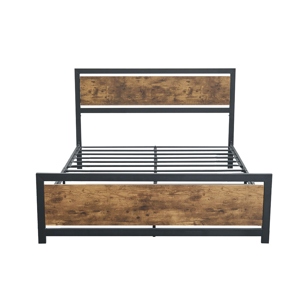 Levede Metal Bed Frame Mattress Base Queen-1910113211580026880