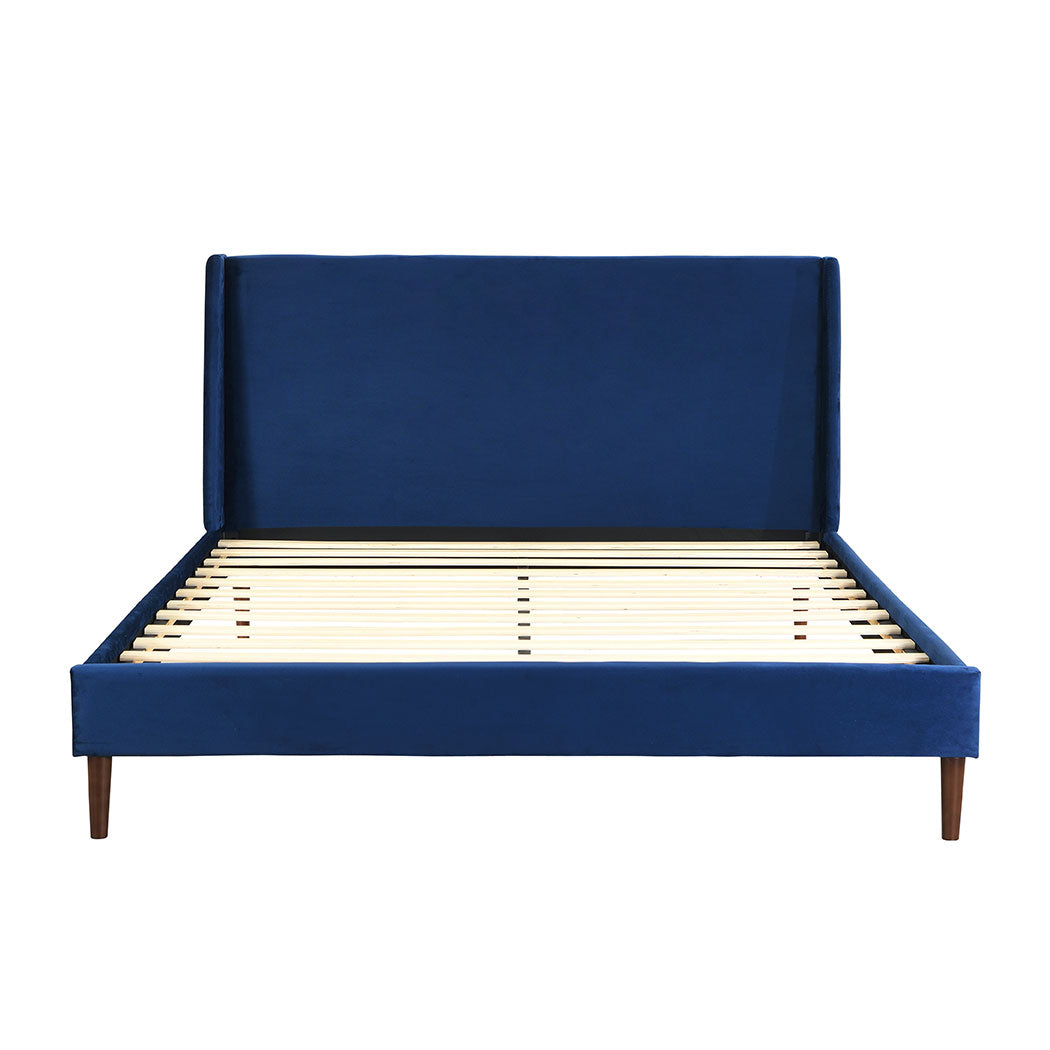 Levede Velvet Bed Frame Queen Size Mattress-1910113208975364097