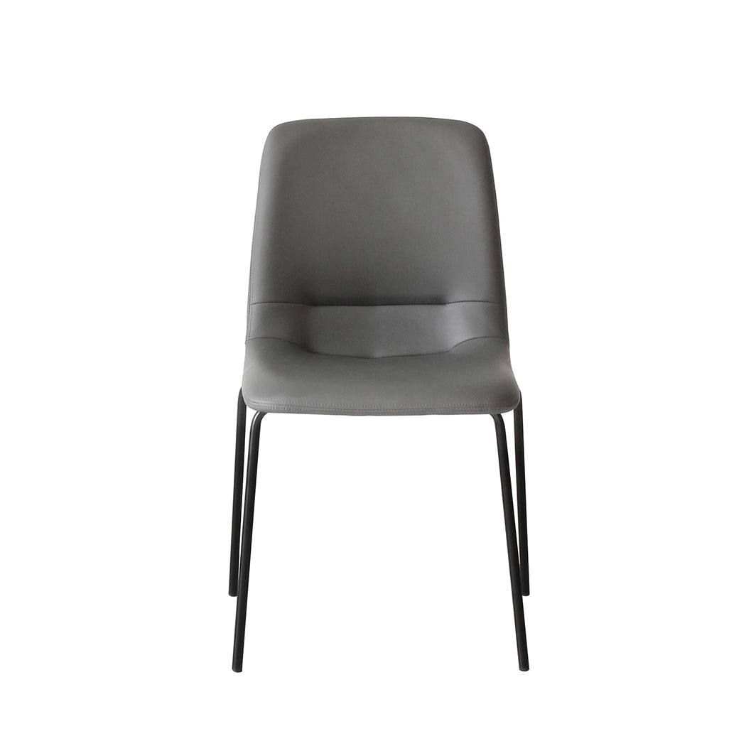 Levede Stackable Dining Chairs Kitchen Grey Set of 8-1973193562073993217
