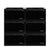 Stacked Shoe Box Acrylic Sneaker Display 6PC Black-1954802597328195585