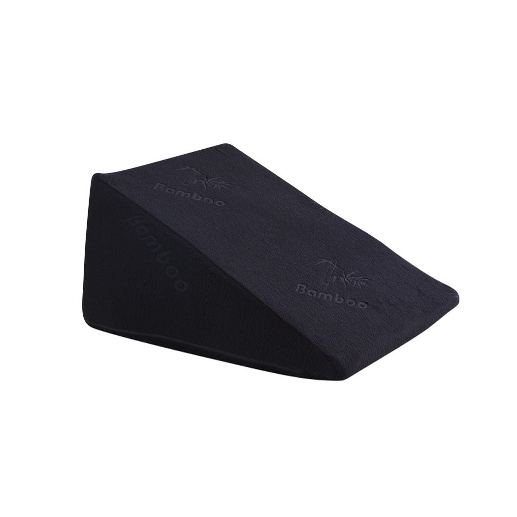 Cool Gel Memory Foam Bed Wedge Pillow Black 30-1954802699543384065