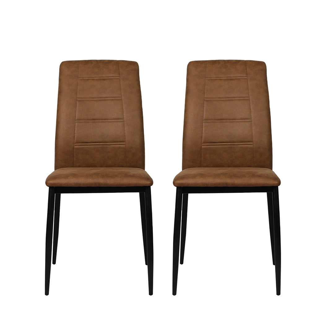 Levede 2x Dining Chairs Leathaire Kitchen-1910113295172505601