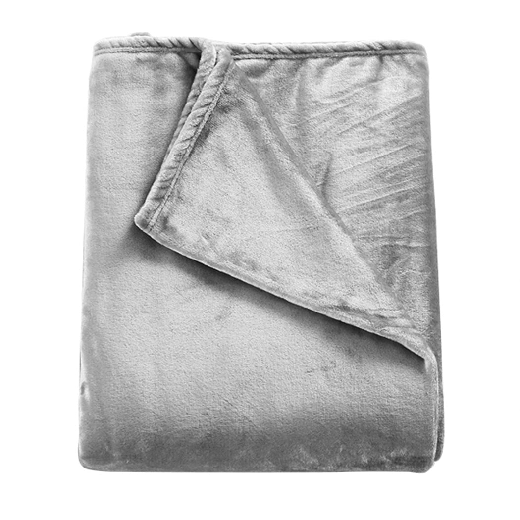 DreamZ 320GSM 220x240cm Ultra Soft Mink Silver Queen-1954802937914068993