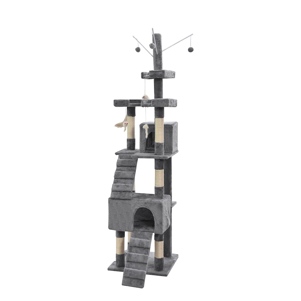 PaWz Cat Tree Scratching Post Scratcher Grey-1954802766077628417