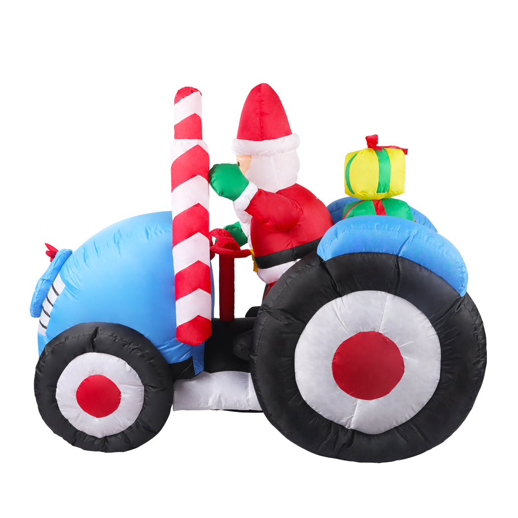 Santaco Inflatable Christmas Decor Tractor-1910113135847673857