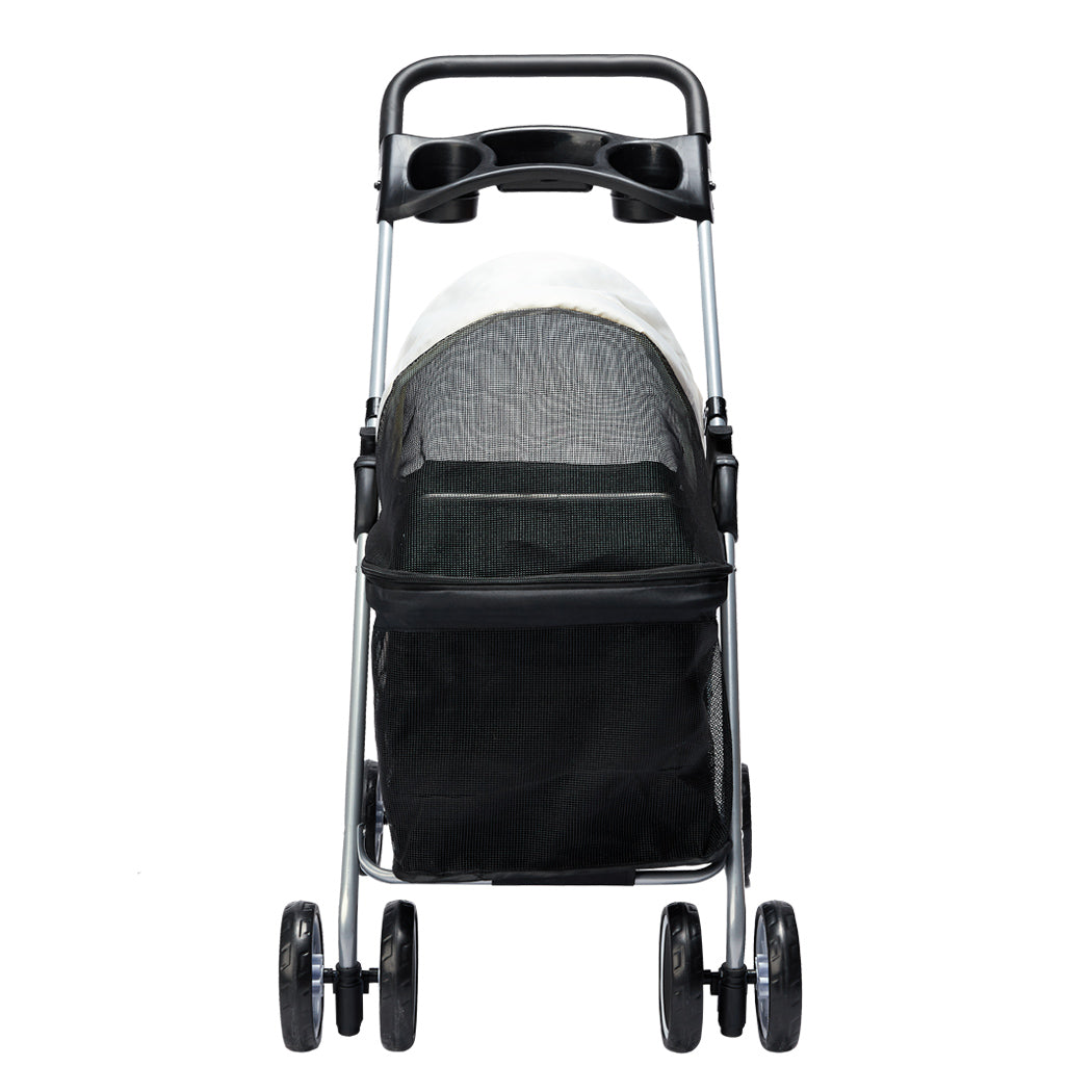 PaWz Large Pet Stroller Dog Cat Carrier Black-1954802606761185281