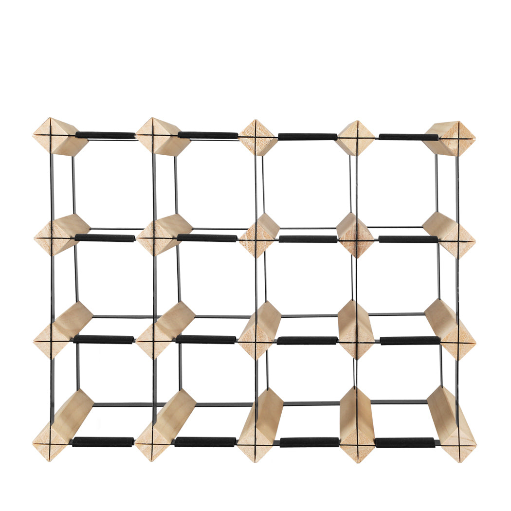 Levede Timber Wine Storage Rack Wooden 20 Bottle-1919892822094385153
