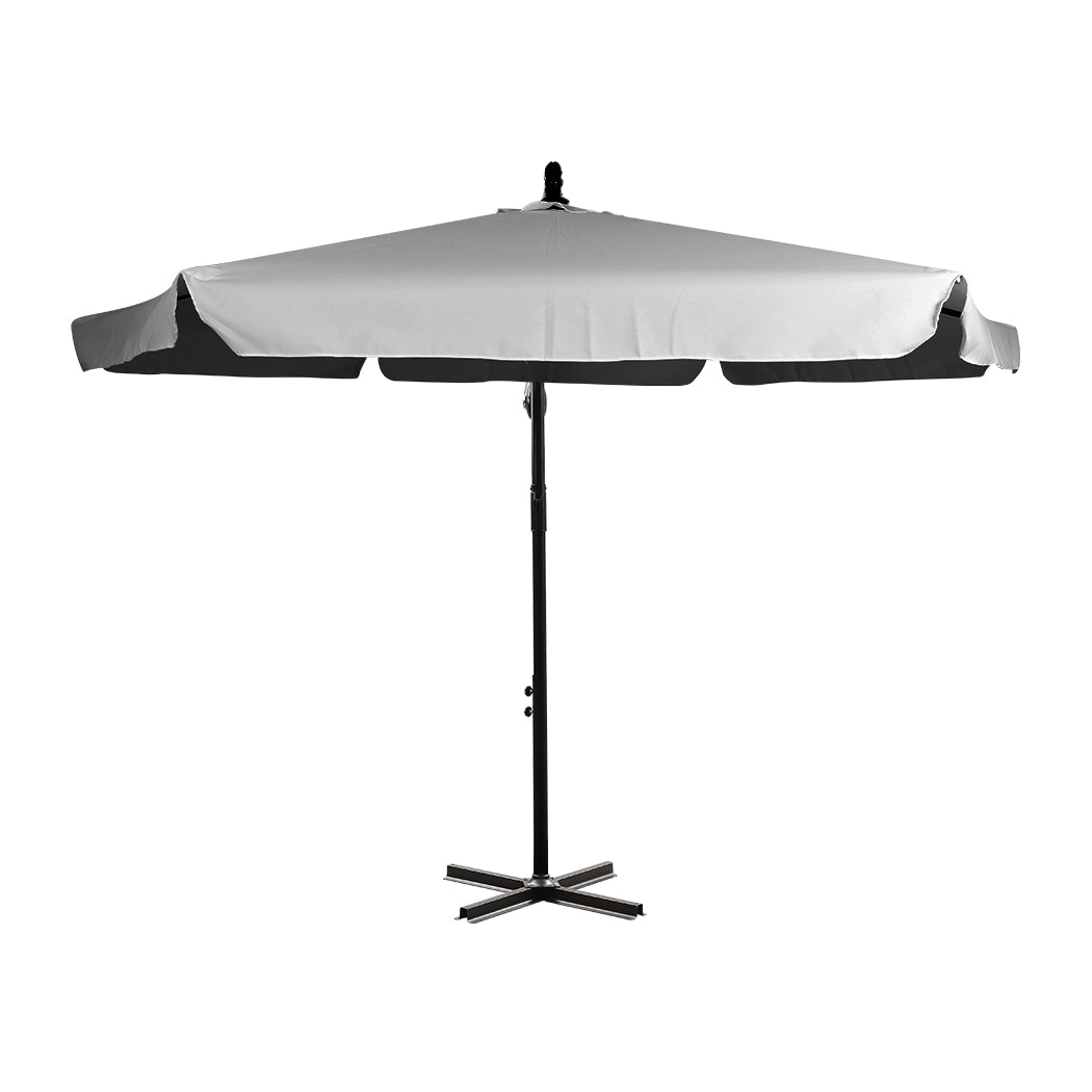 Mountview 3M Cantilever Umbrella Outdoor Grey Without Base-1954802877381873665