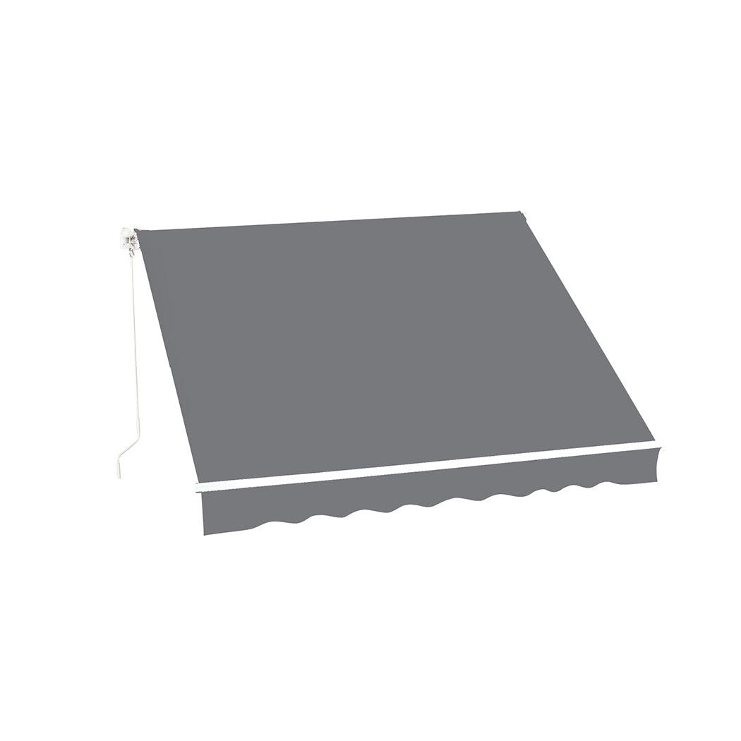 Mountview Folding Arm Awning Retractable Grey-1919892870647648257