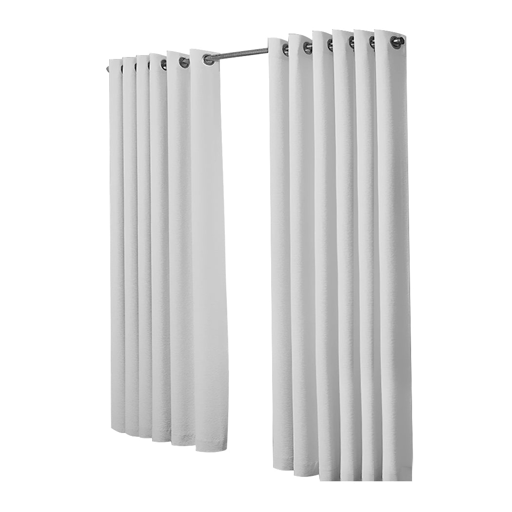 2x Blockout Curtains Panels 3 Layers Grey-1910113273399873537