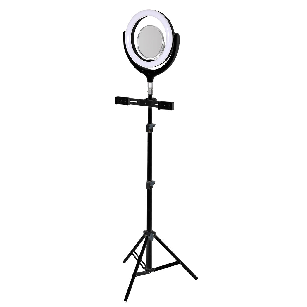 LED Ring Light with Tripod Stand Phone Black-1919892833532252161