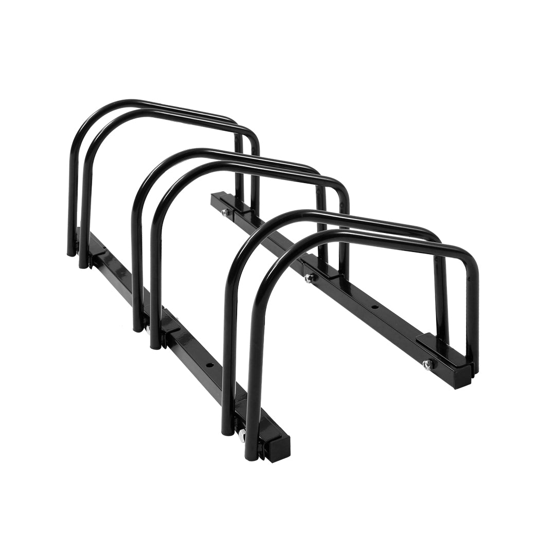 3 Bike Floor Parking Rack Bikes Stand-1910112516369944577
