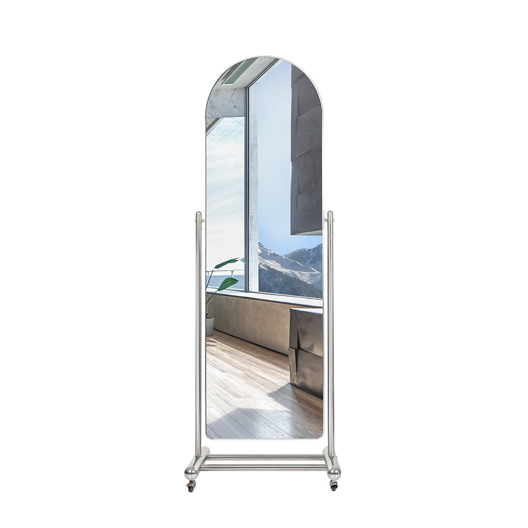 Yezi 165CM Movable Arch Full Length Mirror-1954802411772186625