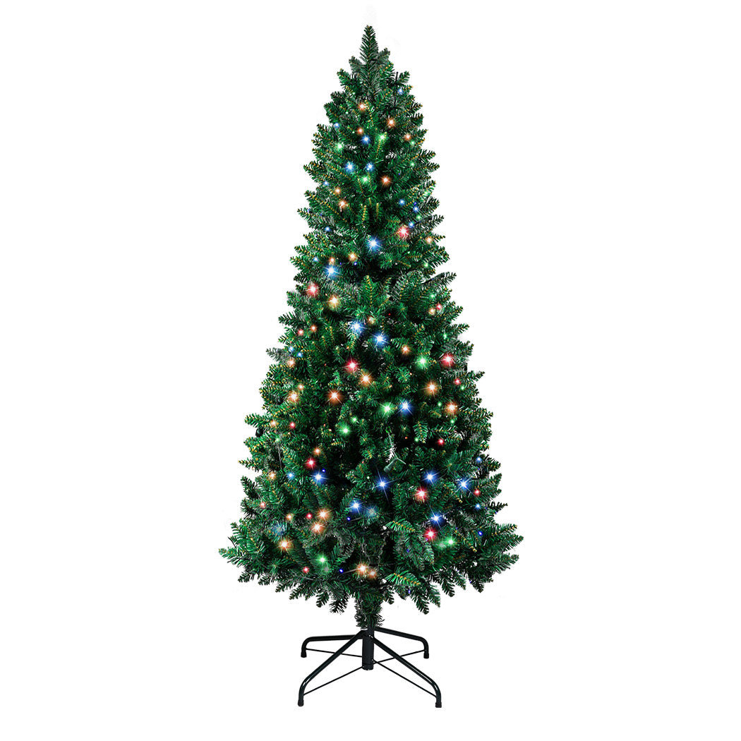 SANTACO Prelit Slim Pencil Christmas Tree 2.1M-1954802397318615041