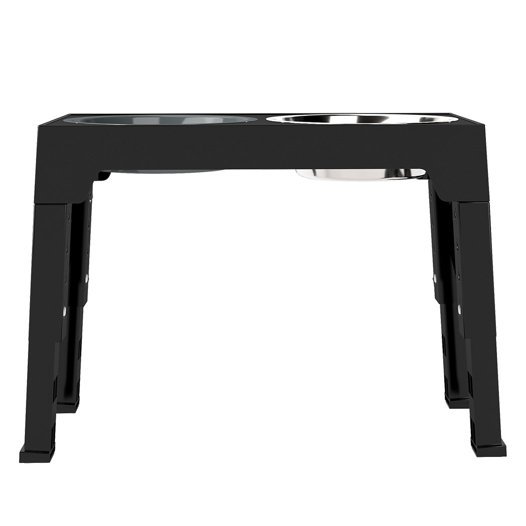 PaWz Elevated Dog Bowls 2 Stainless Steel Bowls and 1 Slow Feeder Bowl-1973193549021319169