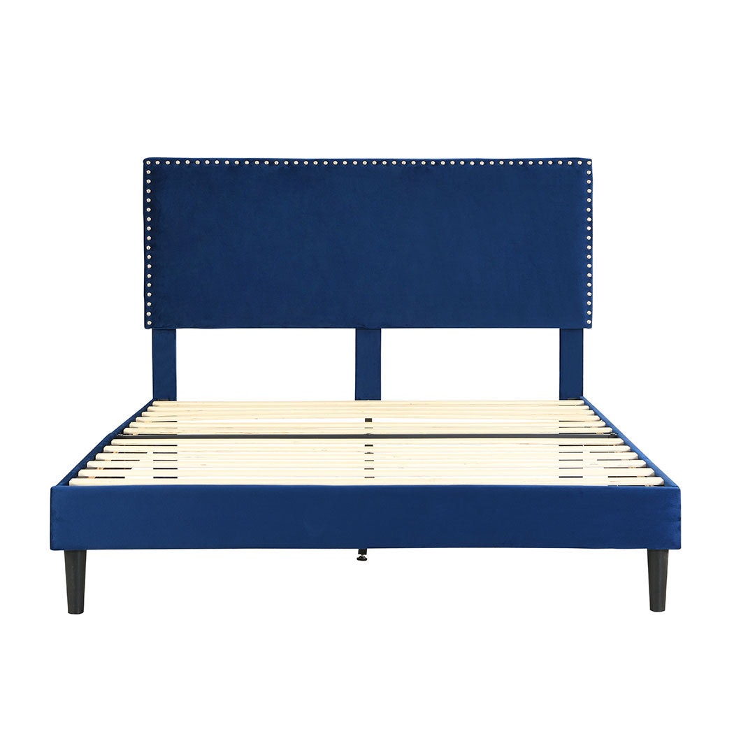 Levede Bed Frame Queen Size Mattress Blue-1910113208497213441