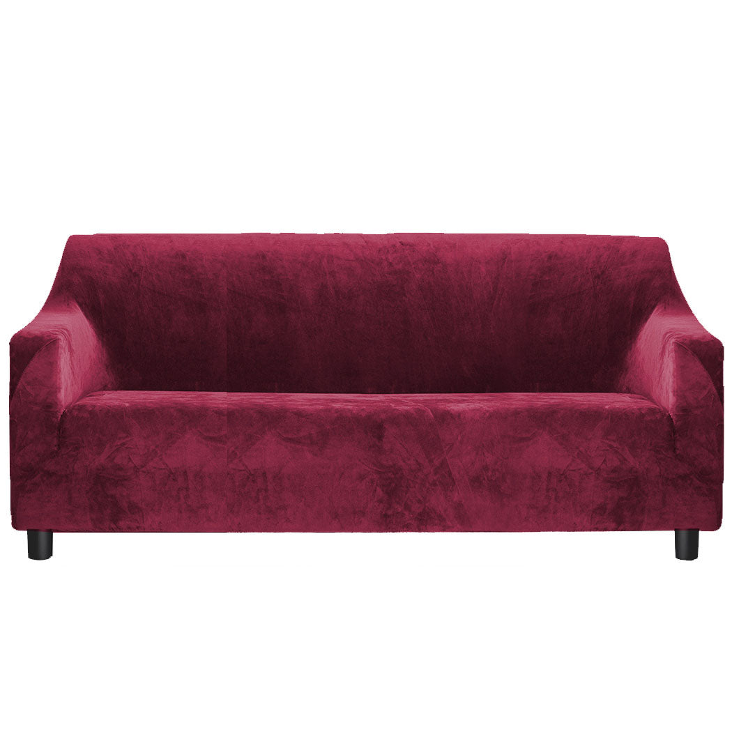 Marlow Sofa Covers 4 Seater High Stretch Wine-1927582208663621633
