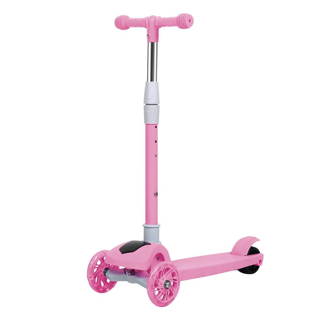 Bopeep Foldable Kids Scooter LED Music Pink-1954802362795298817