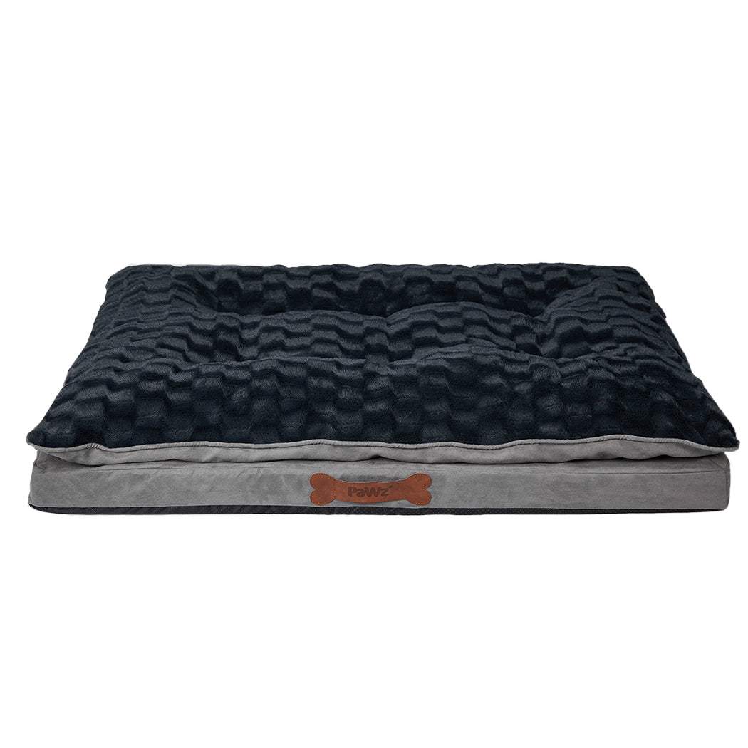 Dog Calming Bed Warm Soft Plush Comfy XL Grey X-Large-1910112967249235968