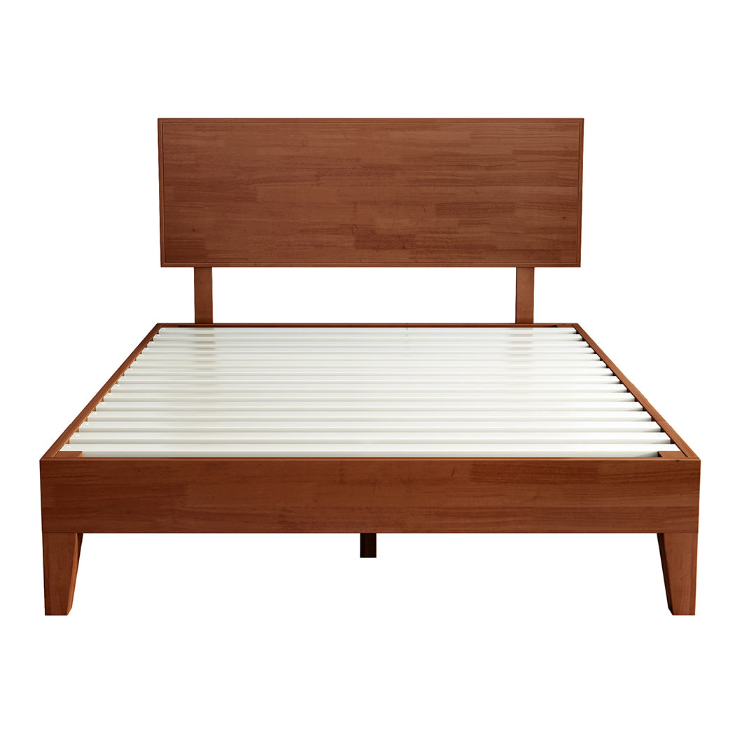 Levede Double Rubberwood Bed Frame-1954802933329694721