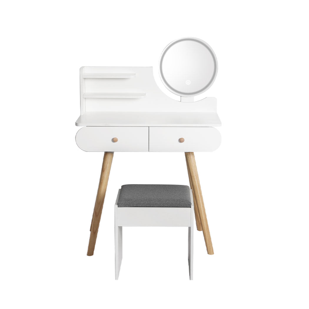 Levede Dressing Table Stool LED Mirror-1917016717154979841