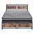 Metal Bed Frame Mattress Base Set Wood Queen-1954802936362176513