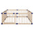 BoPeep Kids Playpen Wooden Baby Safety Gate Fence Child Play Game Toy Security L