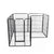 PaWz 8 Panel Pet Dog Playpen Puppy Exercise Black 4kg chicken-1954803024803270657