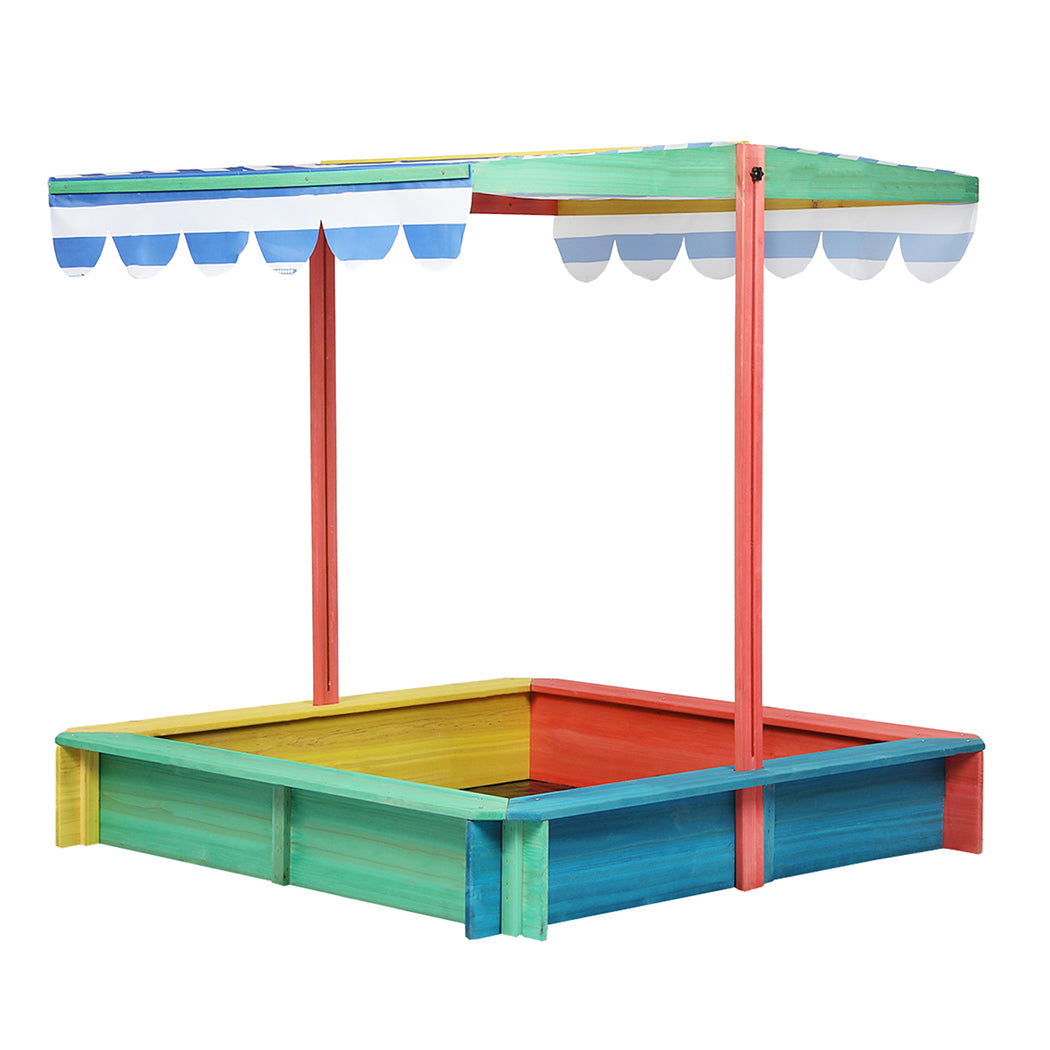 Bopeep Kids Wooden Sandbox 120X120CM-1954802417065398273