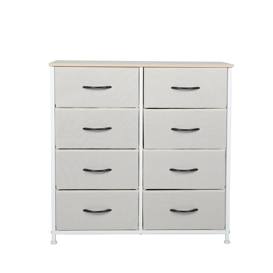 Levede Storage Cabinet Tower Chest Beige-1954802982616961025