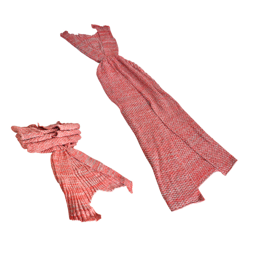 Mermaid Tail Crochet Blanket Sofa Rug-1954802401517113345