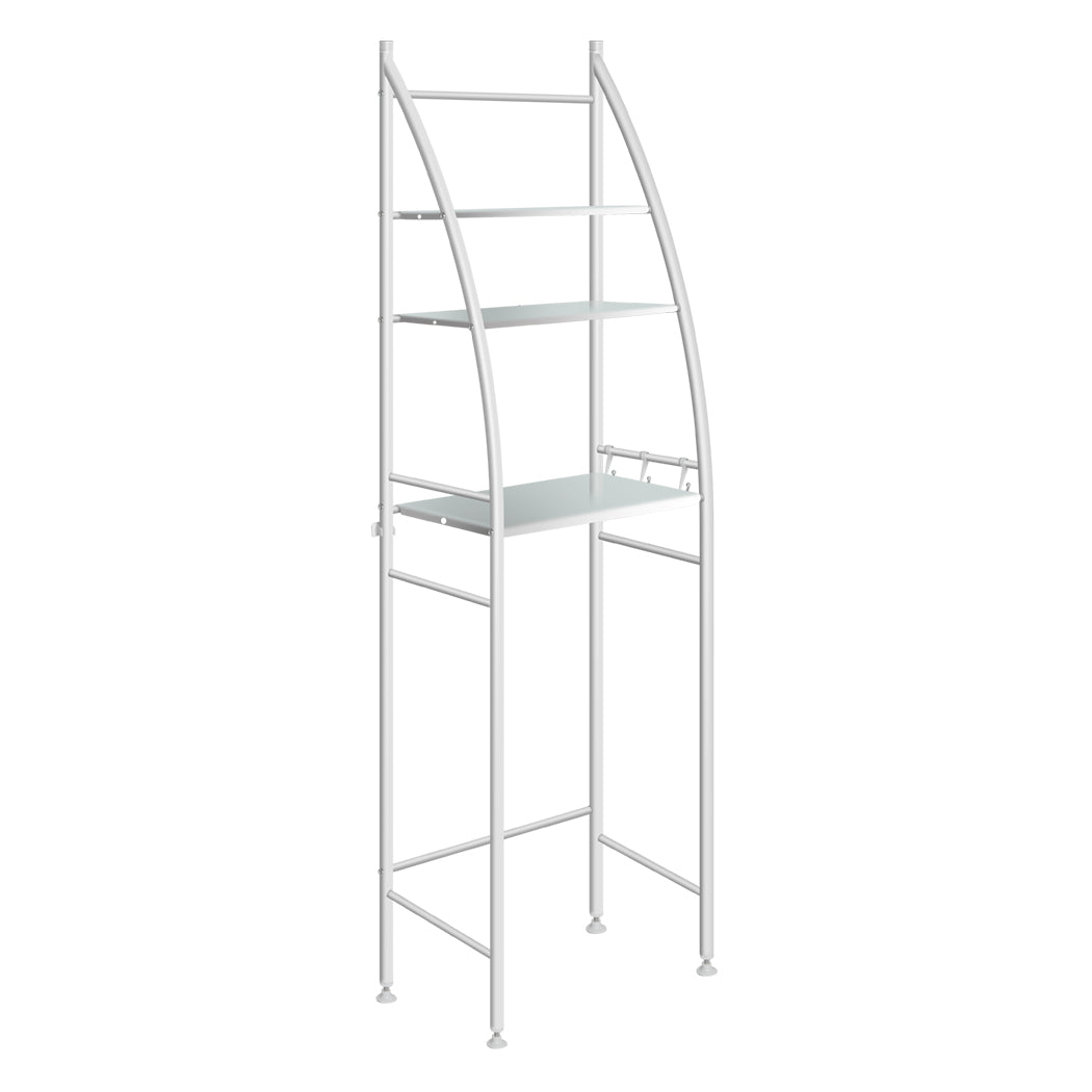 Dutxa 3 Tier Over Toilet Storage Shelf White-1954802749820506113