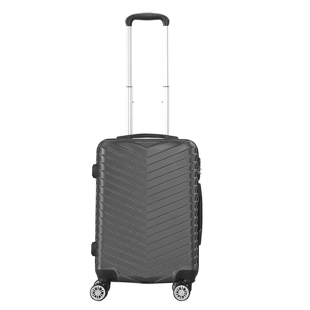 Slimbridge 20" Carry On Travel Luggage Grey 20 inch-1954802807165030401