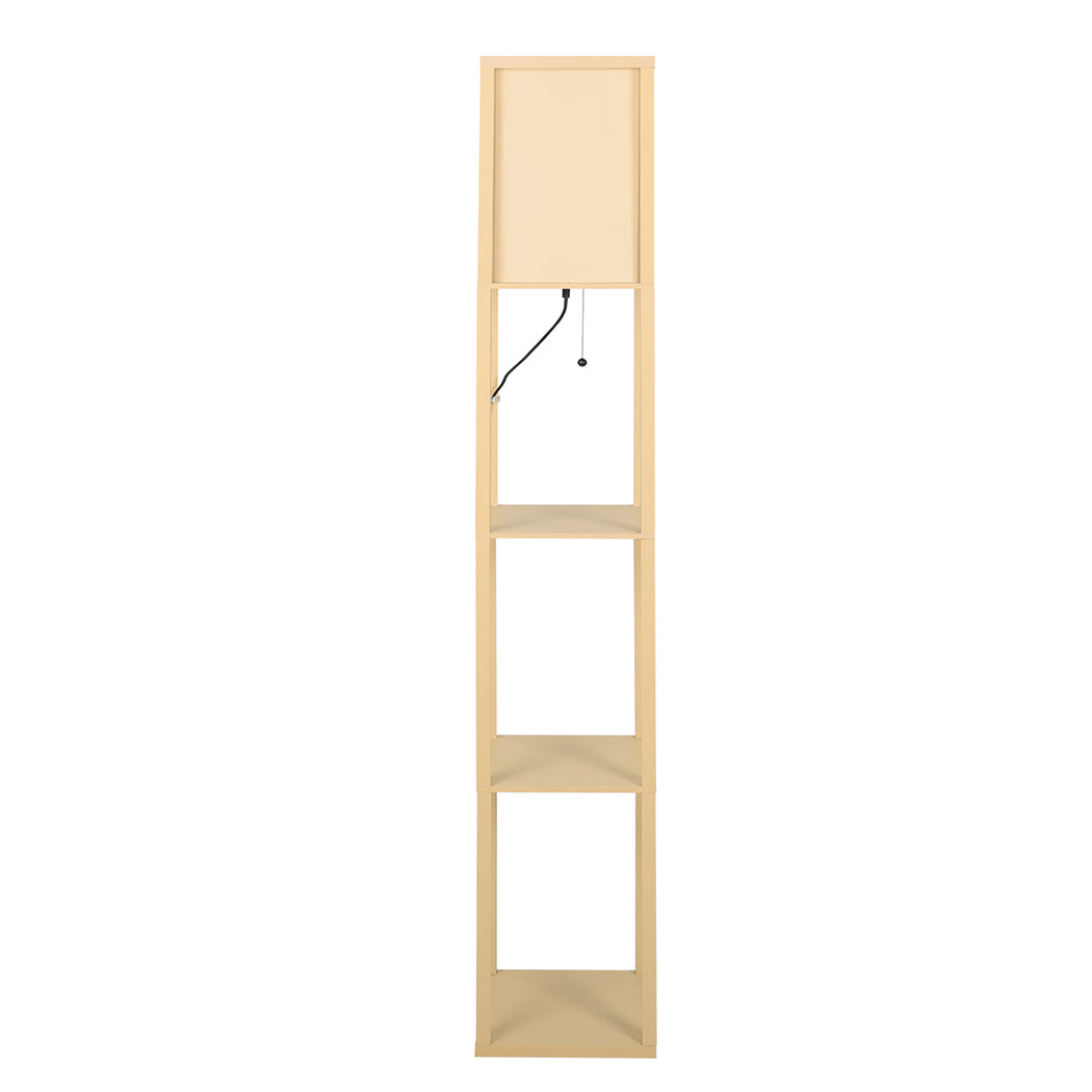 EMITTO Floor Lamp LED Storage Shelf Khaki-1954802834742579201