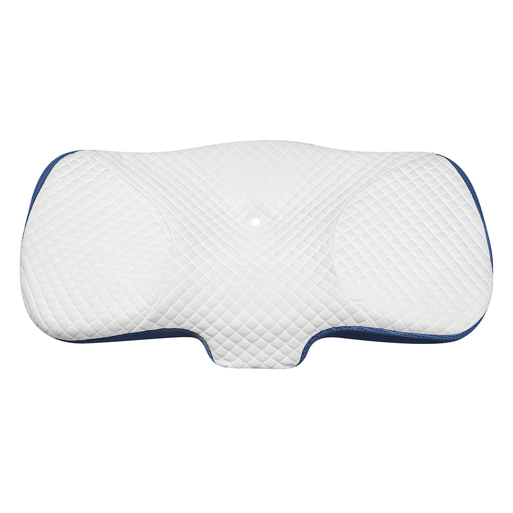 Dreamz Memory Foam Pillow Pillowcase Supprt Blue Rebound-1963748909998280705