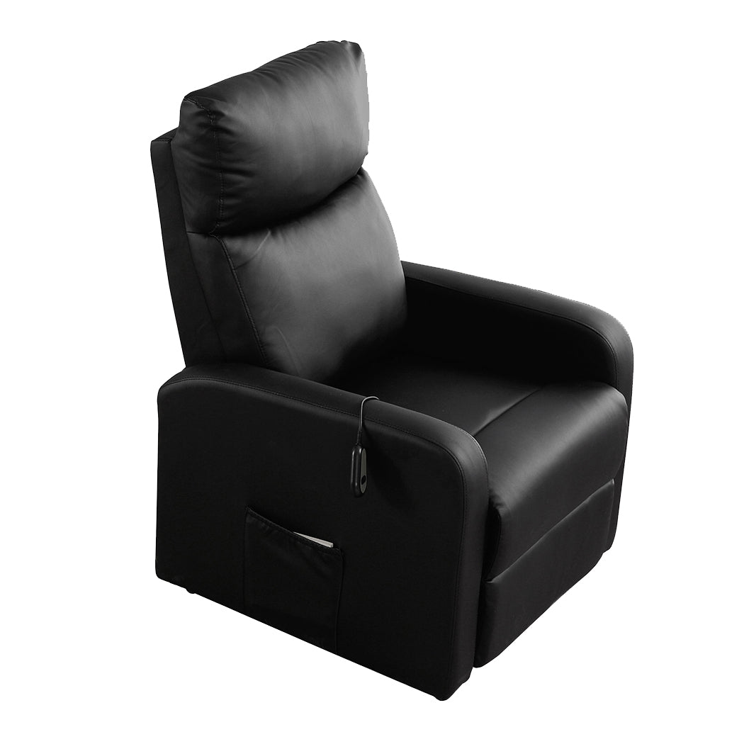 Levede Electric Massage Chair Recliner Black-1910112921929781249