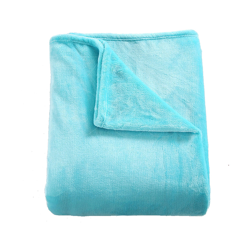 DreamZ 320GSM 220x240cm Ultra Soft Mink Teal Queen-1910113217032622081